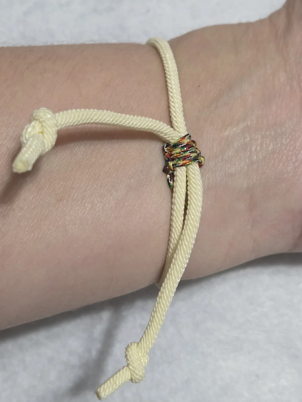 Lucky Mahjong Tile Bracelet Feng Shui Wealth & Success Charm Adjustable Cord